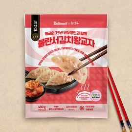 [chewyoungroo] chewyoungrooX Kim Sang Hyuk bullansuh Kimchi Big Gyoza 400g 1pack_Spicy, Unique sauce, Various sizes, Special Taste, Soft Skin_made in korea